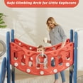 thumbnail image 4 of XJD 11 in 1 Toddler Slide and Swing Set, Kids Slide for Toddlers, Outdoor Indoor Playground for Toddlers 1-3, Toddler PlaySet with Basketball Hoop, Golf Set, Climbing Arch(Blue Red), 4 of 10