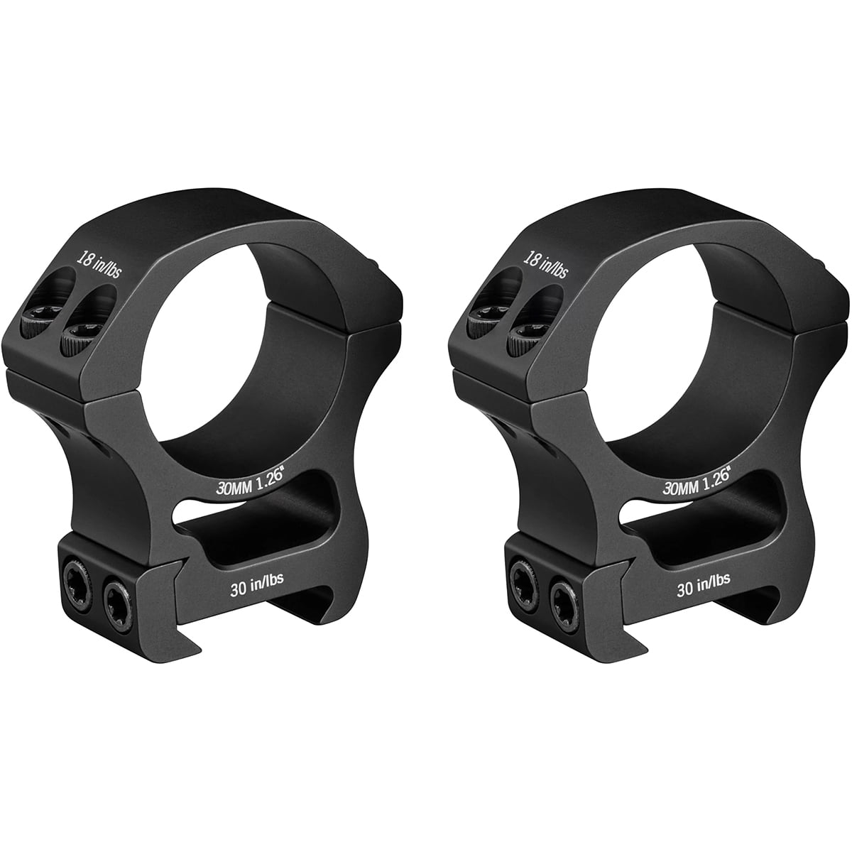 Vortex Optics Pro Series 1" Riflescope Rings Low