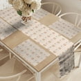 thumbnail image 2 of Ambesonne Crabs Table Runner & Placemats, Crawling Nautical Animals, Placemat 4 pcs + Runner 14"x90", Pale Eggshell Champagne, 2 of 2