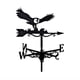 thumbnail image 2 of Veleta de viento de águila Veleta de metal Indicador de dirección del viento de hierro | Decoración de patio granero de jardín de techo al aire libre | Antioxidante mate | 13x7.9 pulgadas | Fácil de, 2 of 7