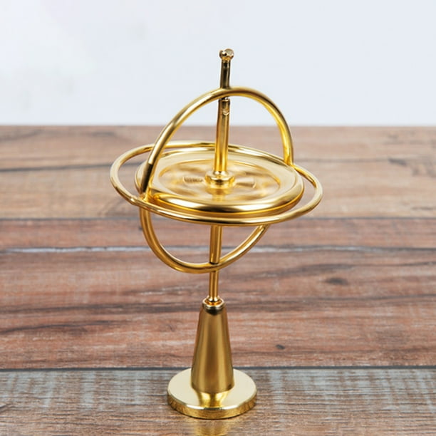 DTOWER Scientific Educational Metal Finger Gyroscope Gyro Top Pressure