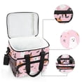 thumbnail image 6 of FORMRS Insulated Cooler Bag 24 Cans Capacity Soft Leakproof Lunch Box with Side Pockets, Pink Halloween Ghosts, 6 of 7