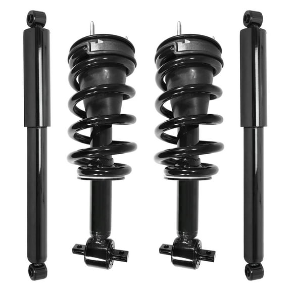 Unity Automotive Front & Rear Complete Strut Assembly Shock Kit Fits 2007-2013 Cheverolet Avalanche, 4-11590-251400-001