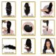 thumbnail image 4 of 24in Synthetic Wig for Women Black Medium Length Straight Hair Wig Cosplay Wig for Parties and Dates, 4 of 5
