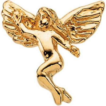 14k Yellow Gold Dancing Angel Lapel Pin 12x13mm - 1.1 Grams