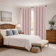 thumbnail image 2 of MKHILL Aether 120 Inch Extra Long Blush Blackout Curtains for Sliding Glass Doors Large Patio, 2 Panels Thermal Insulated Room Darkening Drapes, Each 50"W x 120"L(10 Feet), Blush, 2 of 11