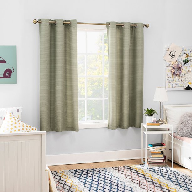 Sun Zero 2-Pack Arlo Textured Thermal Insulated Grommet Curtain Panel