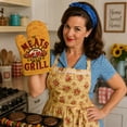 thumbnail image 5 of The Meats Are Calling and I Must Grill Oven Mitt Funny Backyard Bar-B-Que BBQ Kitchen Glove, 5 of 9