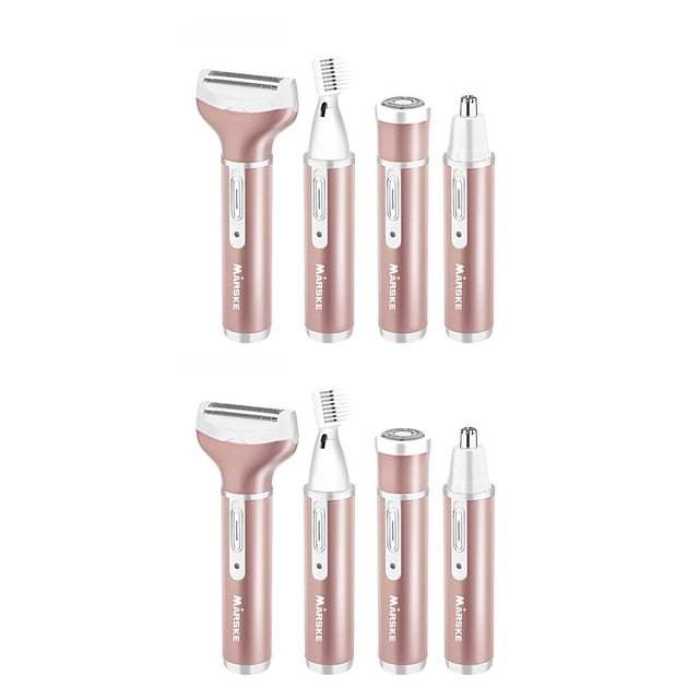 Qarigey Afeitadora 4 en 1 para mujer, depiladora indolora, máquina de afeitar, cara, barba, cejas, nariz, recortadora, cuerpo, Type1 NO1 Qarigey CBP065910