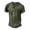 31#Green, variant on Mens Distressed Henley Shirts Retro Short Sleeve Tee Shirts Casual Button Down Washed T-Shirts for Men