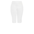 thumbnail image 3 of Avenue Women's Plus Size Gracie Eyelet High Rise Capri Pants, 3 of 4