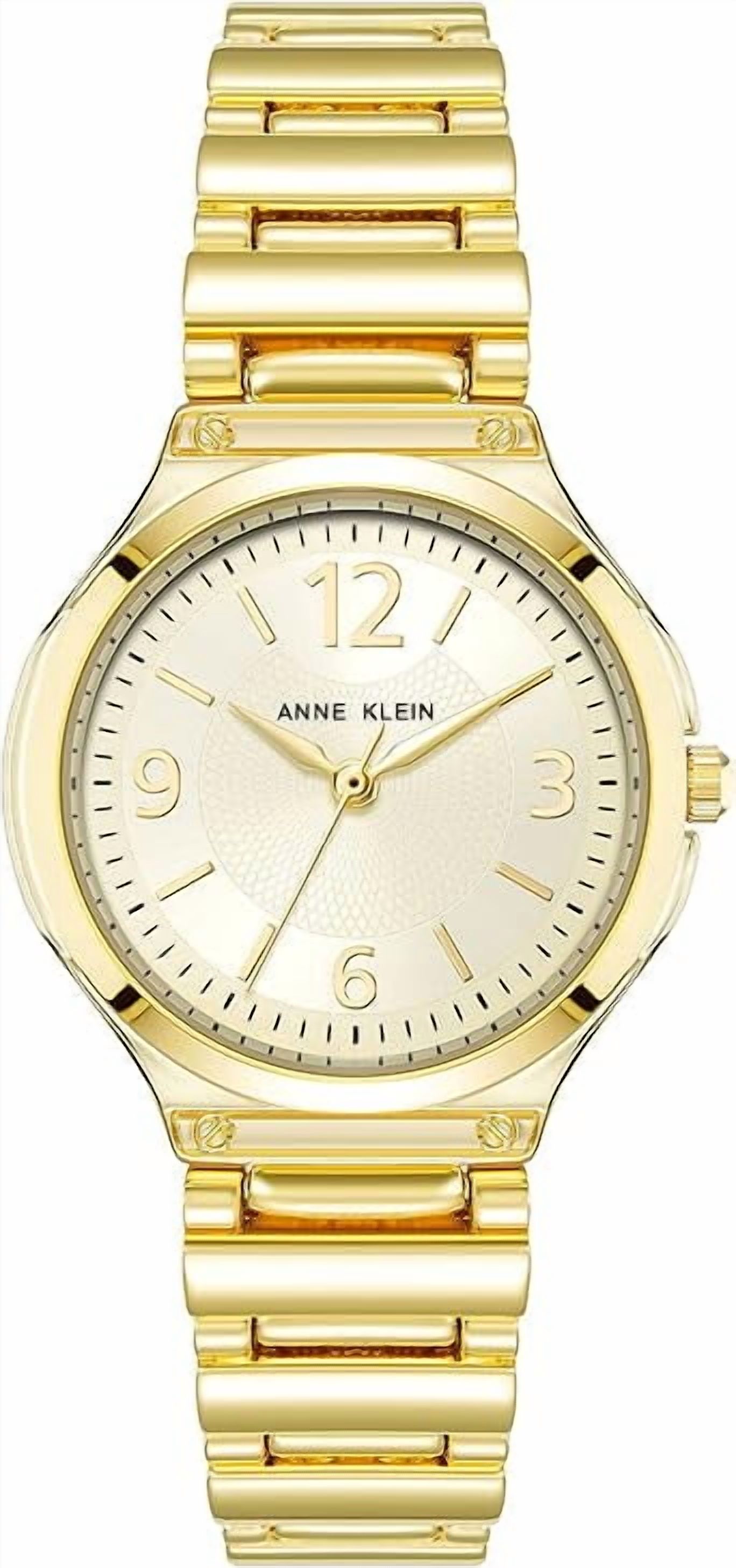 Anne Klein Women\'s AK/1868GBST Premium Crystal-Accented Gold-Tone Bangle Watch a Anne Klein Women main image 4