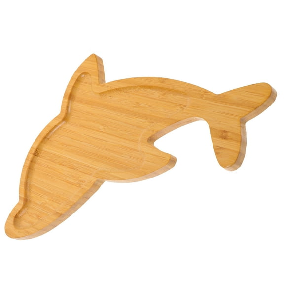 CTIRCHIU Bamboo Serving Plate Storage Tray Light Brown 1 Piece