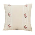 thumbnail image 2 of Cojines bordados, cojines con rosas, sofás cama, soporte lumbar para la cabeza, fundas de almohada sencillas, regalos navideños, funda de almohada de poliéster., 2 of 6