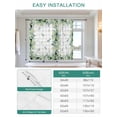 thumbnail image 6 of Eucalyptus Tie Up Curtains for Windows 45 Inch Length Balloon Curtains Kitchen Adjustable Balloon Window Shade Sage Green Farm Plant Gray Buffalo Plaid Tie Up Valance Bathroom Curtain Window 52"x45", 6 of 6