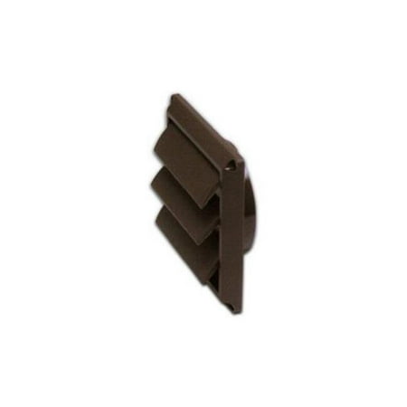 

4 in. Brown Plastic Louvered Vent - Pack of 12