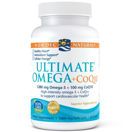 - Nordic Naturals Ultimate Omega + CoQ10 Softgels, 1280 Mg, 60 Ct