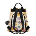 thumbnail image 2 of FORMRS Women's Travel Backpack Purse Anti-Theft Hidden Pockets Casual Shoulder Bag, Beige Retro Rainbow, 2 of 7