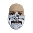 thumbnail image 2 of Máscara japonesa Demon Samurai Kabuki Devil Half Face Mask Cosplay, 2 of 5