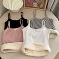 thumbnail image 2 of Camiseta interior cálida de Invierno para mujer, Tops térmicos gruesos de Color sólido sin mangas, Top corto Sexy, ropa interior ajustada y elástica para mujer, 2 of 4