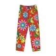 thumbnail image 4 of Kll Mens Pajama Pants For Men,Mens Lounge Pants,Funny Gifts For Men,Men'S Pajama Bottoms-Vector Mexican Otomi Style Bright, 4 of 9