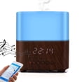 thumbnail image 1 of leyfeng Humidificador difusor de aceite esencial de aromaterapia, difusor aromático ultramoderno de 300ML con pantalla de tiempo, altavoz Bluetooth, LED, 1 of 8