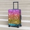 thumbnail image 6 of Fuzoiu Glitter Rainbow Print Suitcase Cover,Washable Luggage Covers for Suitcase,Elastic Luggage Protector Cover,Scratch Resistant Travel Suitcase Covers-Medium, 6 of 7