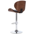 thumbnail image 5 of vidaXL Bar Stool Black Faux Leather, 5 of 8