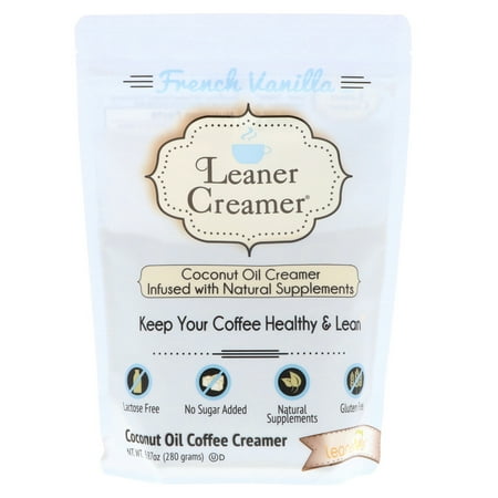 Leaner Creamer, Powdered Coffee Creamer, French Vanilla Flavor Creamer, 9.87 Ounces