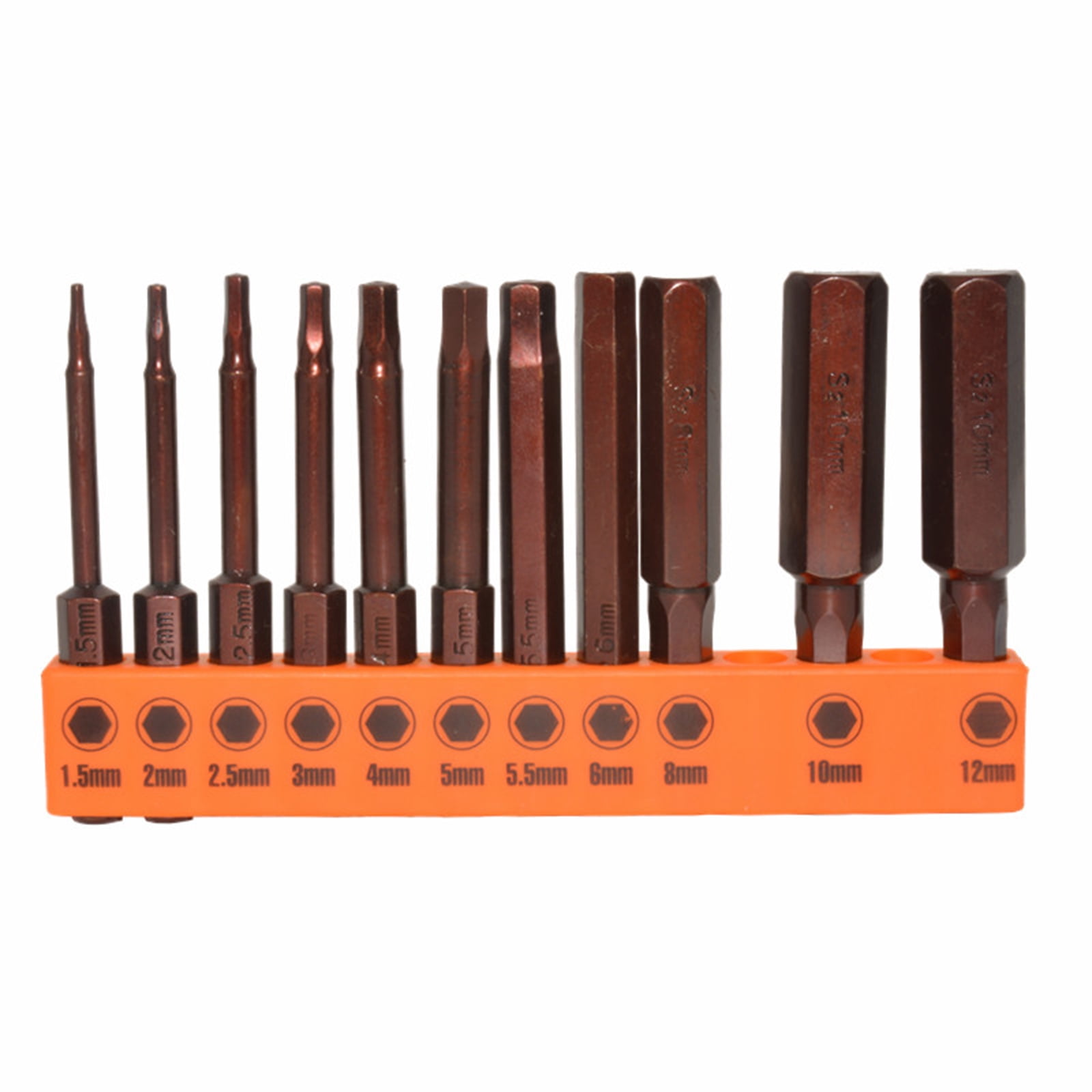 23Pcs/set Drill Bit Hex Head Steel Hex Bit Set 60mm Long Magnetic Screwdriver Bit Allen Wrenches Drill Bit Set