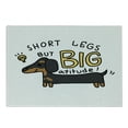 thumbnail image 1 of Dachshund Cutting Board, Short Legs but Big Attitude Text Dachshund Puppy, Decorative Tempered Glass Cutting and Serving Board, in 3 Sizes, by Ambesonne, 1 of 2