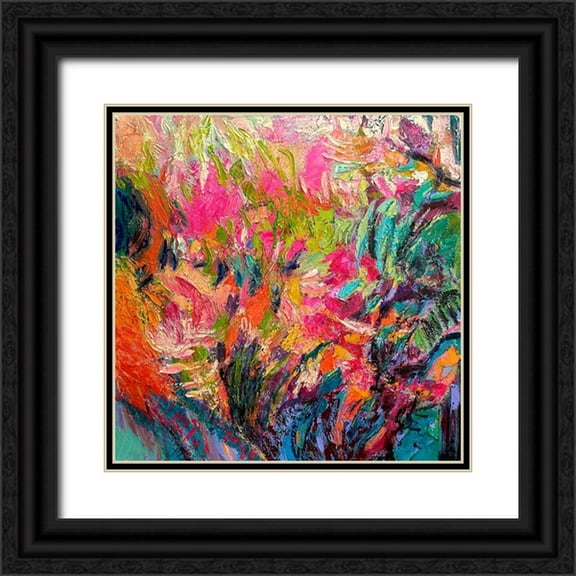 Fagan, Dorothy 12x12 Black Ornate Wood Framed with Double Matting Museum Art Print Titled - I Hear Her Sing II