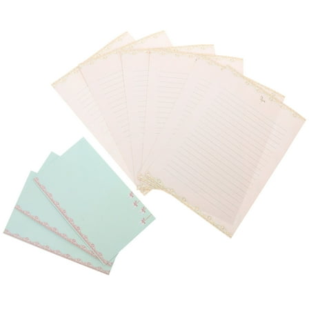 VERDANVERSE Letter Writing Paper Kit Assorted Color 5 Sets For Sorting Notes