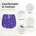 thumbnail image 6 of Lsque New Year Snowflakes Printed Women's Running Shorts with Liner Pockets,Elastic Quick Dry Workout Athletic Gym Yoga Shorts,Womens High Waist Shorts-X-Large, 6 of 9