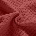thumbnail image 4 of Zivyakyro Waffle Men Shirts Fall Button down Casual Long Sleeve Shirt Loose Collared Solid Red M, 4 of 7