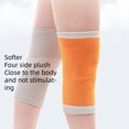 thumbnail image 3 of Cateissary 1 par de rodilleras antifrío Velour Protector Braces manga transpirable gimnasio elástico calentador de piernas para esquiar ciclismo Camping Suministros térmicos Gris METRO Cateissary HA071016-01, 3 of 6