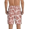 thumbnail image 4 of Lsque Rose Gold Abstract Spots Mens Sleep Pajama Shorts,Short Pajama Pants, Cotton Ultra-Soft Knit-Medium, 4 of 9