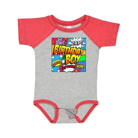 

Inktastic Birthday Boy Comic Book Gift Baby Boy Bodysuit