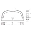 thumbnail image 2 of Richelieu BP78576BORB 3" Center To Center Handle Cabinet Pull From The Expression, 2 of 2