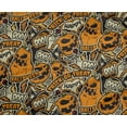 thumbnail image 4 of oneOone Polyester Lycra Orange Fabric Halloween Quilting Supplies Print Sewing Fabric By The Yard 56 Inch Wide, 4 of 4