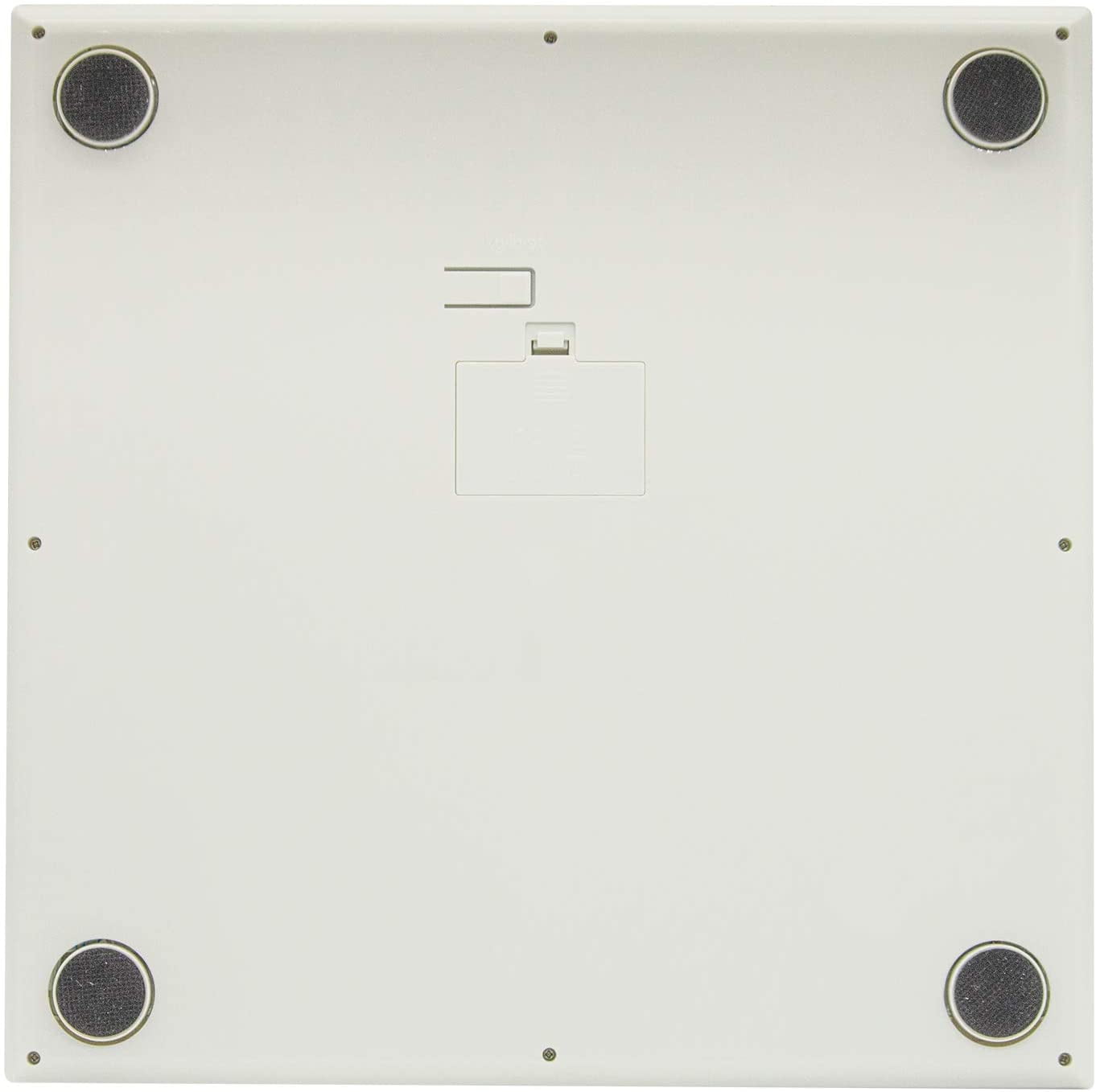 InstaTrack Digital Bathroom Scale in High Gloss Sleek White Design with Extra Large Blue Backlight Display, Accurately Measures up to 440 Pounds