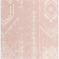 thumbnail image 5 of Unique Loom Outdoor Bohemian Collection Area Rug - Anthro (7' 1" Square Pink/Ivory), 5 of 6