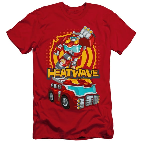Transformers Heatwave HBO S/S Adult 30/1 T-Shirt Red