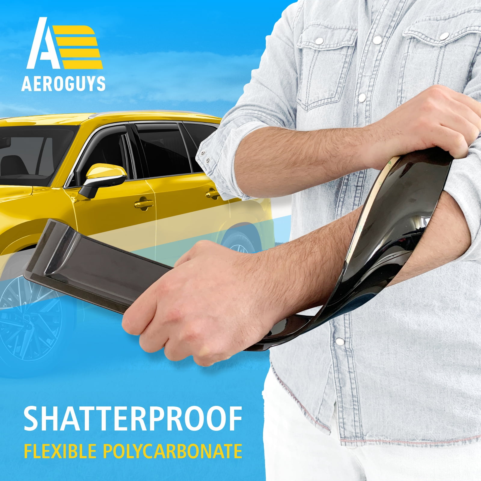 AEROGUYS Extra Durable Window Deflectors In-Channel Window Visors Rain Guards Fit for Lexus TX 2024-2026, Sun Visors, Wind Vent Visors, vent shades, Exterior Car Accessories - 4 pcs. AG0692