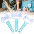 thumbnail image 3 of YUMILI 3Pcs Biscuit Mold Rolling Cookies Cutter Maker DIY Kitchen Cake Baking Mould Tools Blue, 3 of 8