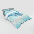 thumbnail image 3 of Ambesonne Animal Bedding Set 3 Pcs, and Clouds, Twin XL, Pale Blue, 3 of 3