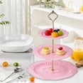 thumbnail image 6 of HaoXun Lace-Edged Three-Tier Fruit Snack Stand - Luxurious Dessert Tray for Living Room Coffee Table, Dried Fruit Dishes, Snack Tray Cake Stand, 6 of 6