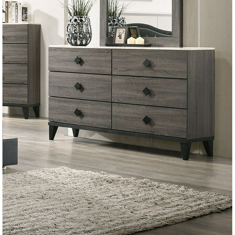 Charcoal dresser deals with mirror