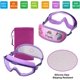 thumbnail image 2 of Kids Swim Goggles Age 3-8,Child Goggles No Hair Pull,Wide Swimming Mask Boys/Girls, 2 of 5