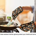 thumbnail image 4 of Cute Oven Mitts,Skull Pumpkin Halloween Pattern Oven Mitt 2-Pack Set,Kitchen Gloves for Oven,Heat Resistant Oven Mitts 7.7"x12", 4 of 7
